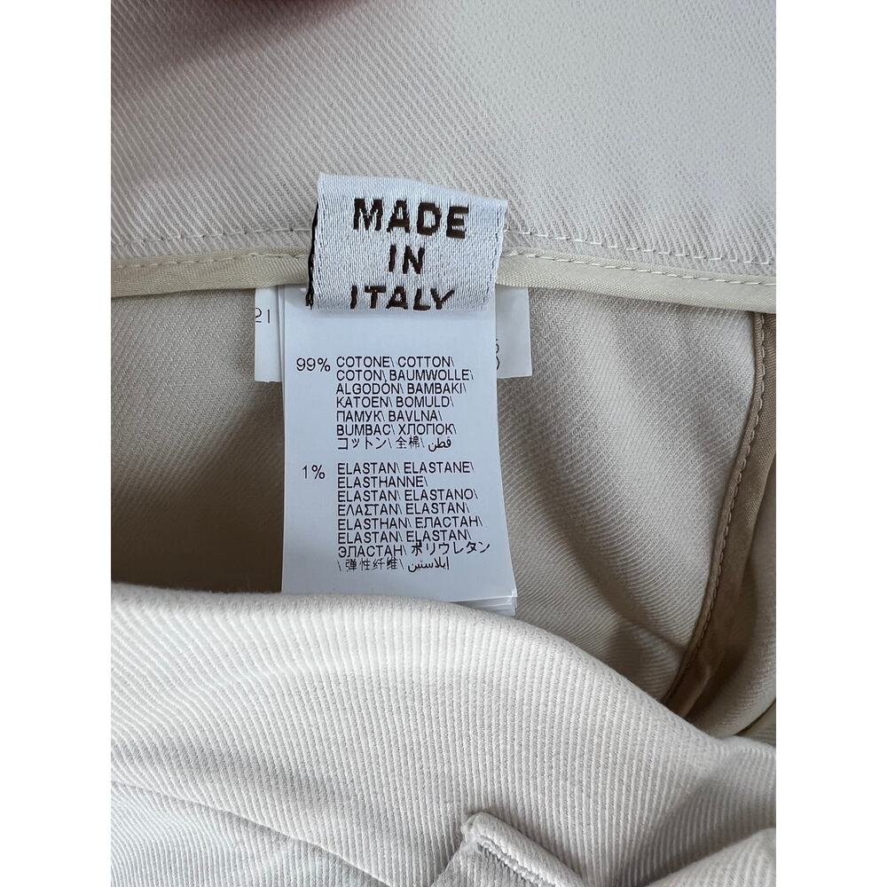 Brunello Cucinelli Pleated Cotton‎ Blend Ruffle Waistband Pants - Picture 13 of 13